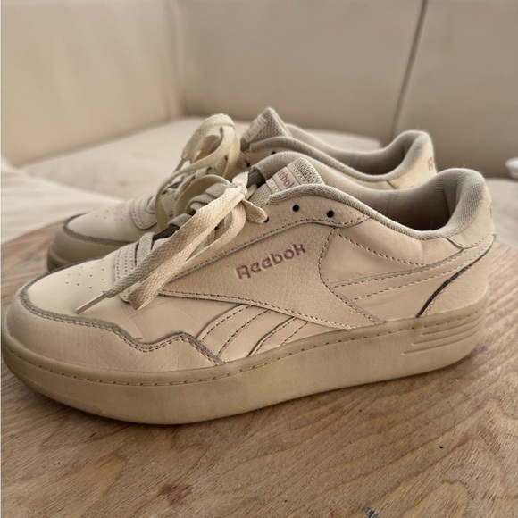 REEBOK Court Advance Ivory & Pink Womens Sneaker Size 7.5 - Picture 7 of 8